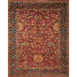 86639 10 12 LAHORE 2 RED BLUE 11.9 X 14.11 86639 10 12 Lahore 2, Red/Blue