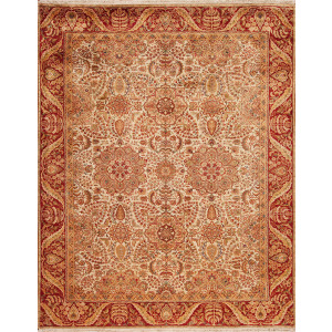 Pacific Heights, 87733 Ph-6005, Ivory/Red