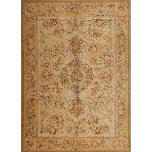 One of a Kind 89658 Savonnerie Collection , Ms-59, Ivory