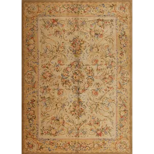 One of a Kind 89658 Savonnerie Collection , Ms-59, Ivory