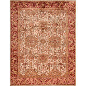 Pacific Heights, 93011 Ph-6005, Ivory/Red