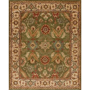 Mahal, M-206, Green/Ivory