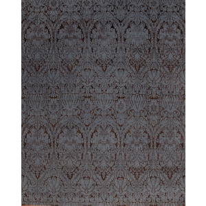Modern Tibet 3 , Damask Damask, Denim Blue