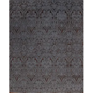 Modern Tibet 3 , Damask Damask, Denim Blue