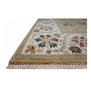 Suzani, Tambour, Wheat/Ivory