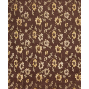 Modern Tibet 3 , Floral Garden, Chocolate