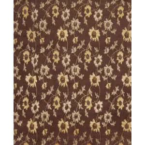 Modern Tibet 3 , Floral Garden, Chocolate