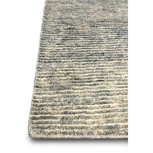 Dunes Wool &amp; Silk Linear, Blue