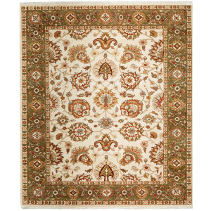 Mahal, M-234, Ivory/Light Green