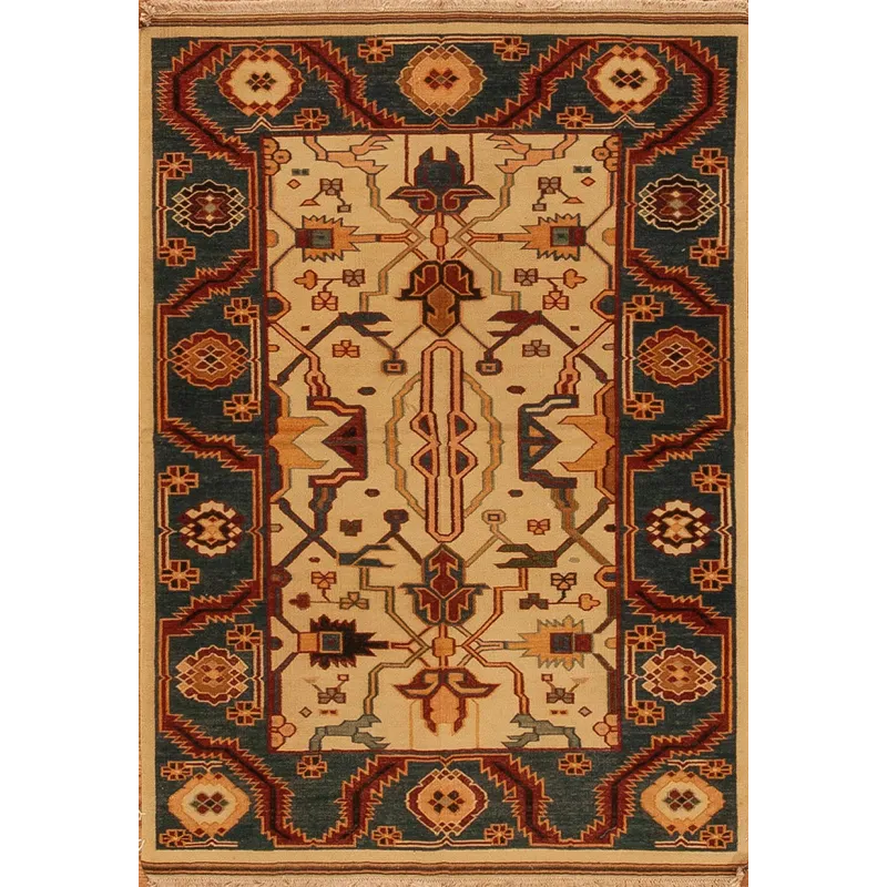 Discovery Flatweaves, 098929ad-00, Ivory/Medium Blue