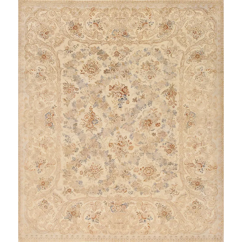 Traditional One Of A Kind, 104746 13-13 Gul, Ivory Ivory