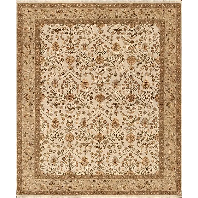 Traditional One Of A Kind, 104747 Tab-1, Ivory/Taupe