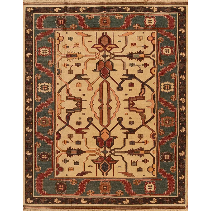 Discovery Flatweaves, 106866 Ad-003 Ivory/Medium Blue