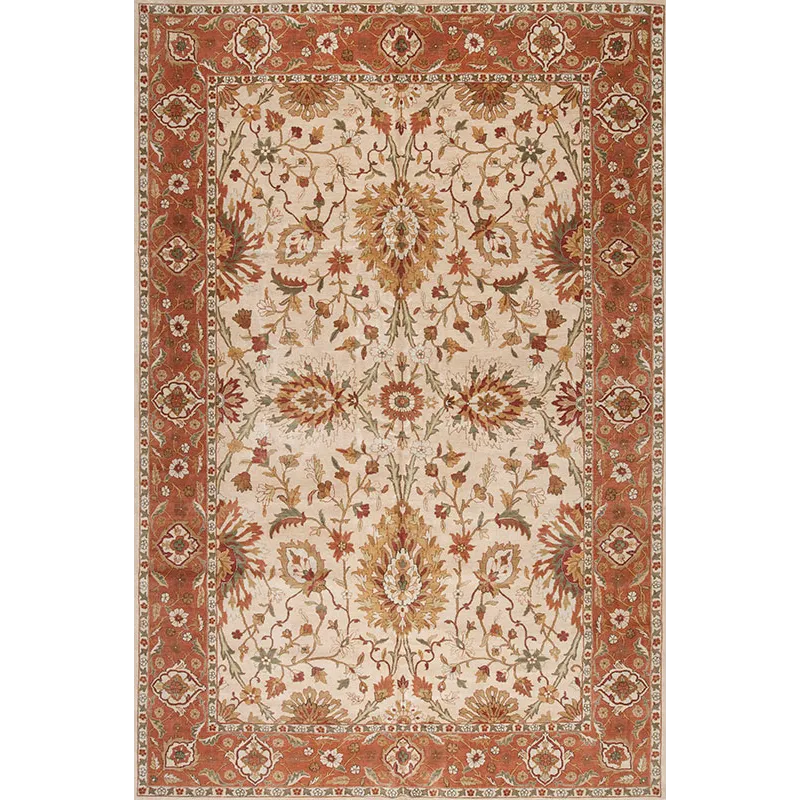 107614 Mahal , M-228, Cream/Terracotta