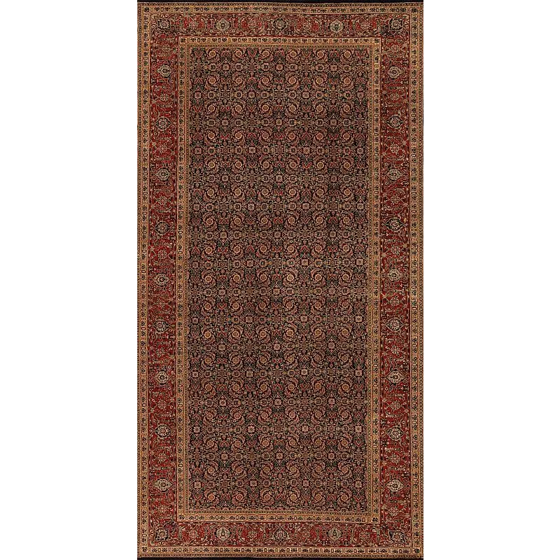 Odd Sizes 114058 Herati 12.5/63 , Dark Blue Rust