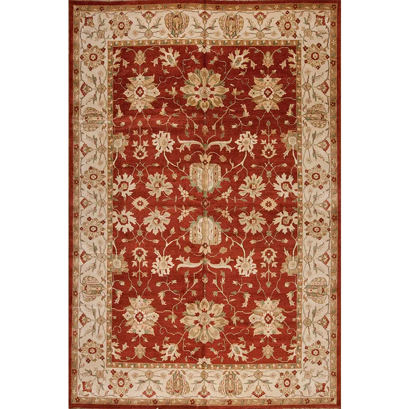 One of a Kind 121266 Oushak Collection , Oushak 2, Brick/Ivory