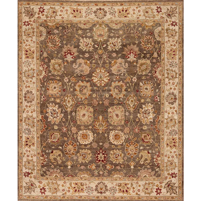 Traditional One Of A Kind, 122443 Ghazni Collection Snk-501, Chocolate/Cream