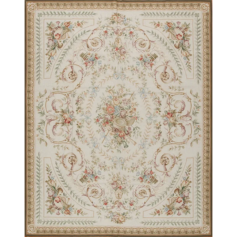 Needlepoints Rugs 122958 Gros Point Needlepoint Hm-11