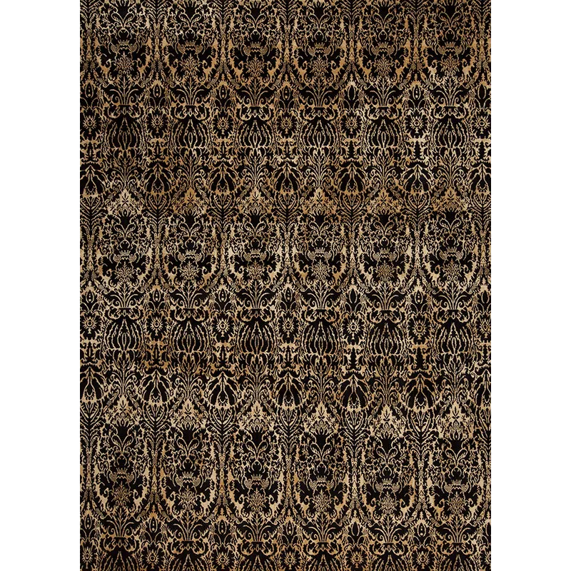 Modern Tibet Series 128655 Modern Tibet 3 , Damask Damask, Black