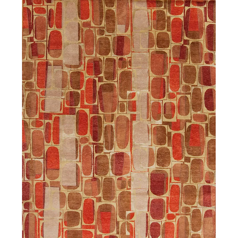 Modern One Of A Kind, 129929 Rex Ray Tibetan Wool And Silk Bernal, Multi