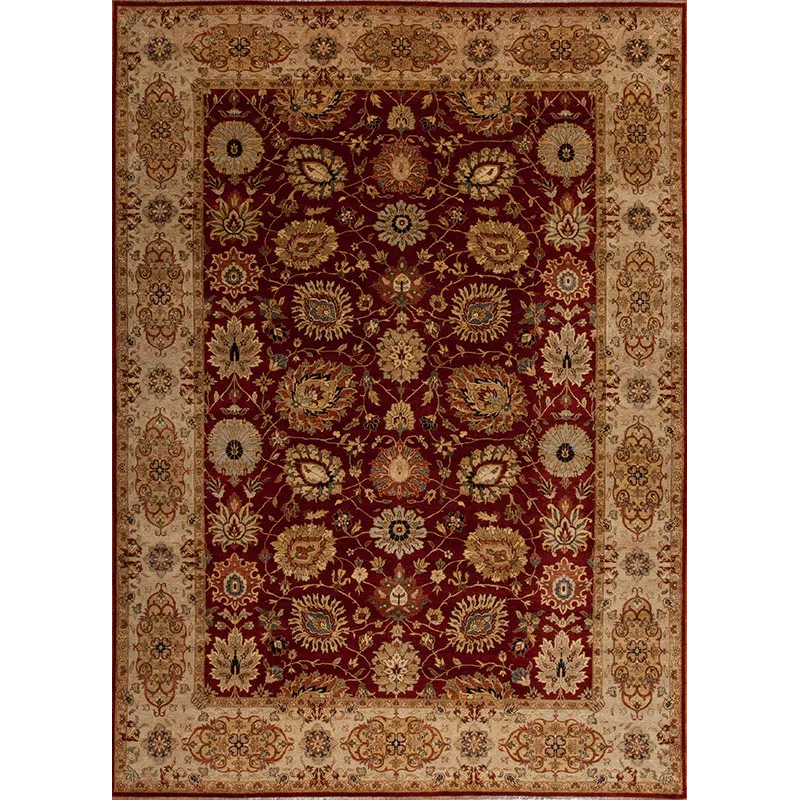 One of a Kind 130386 Meshad Collection , Md-37, Red/Beige