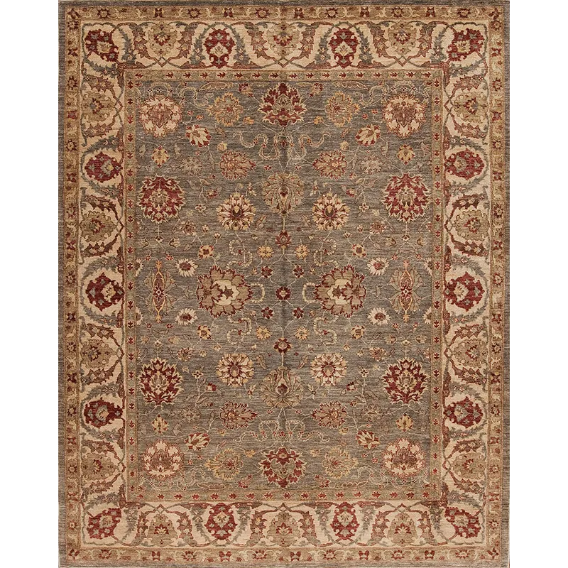 Traditional One Of A Kind, 142823 Peshawar M-10811, Soft Aqua/Ivory