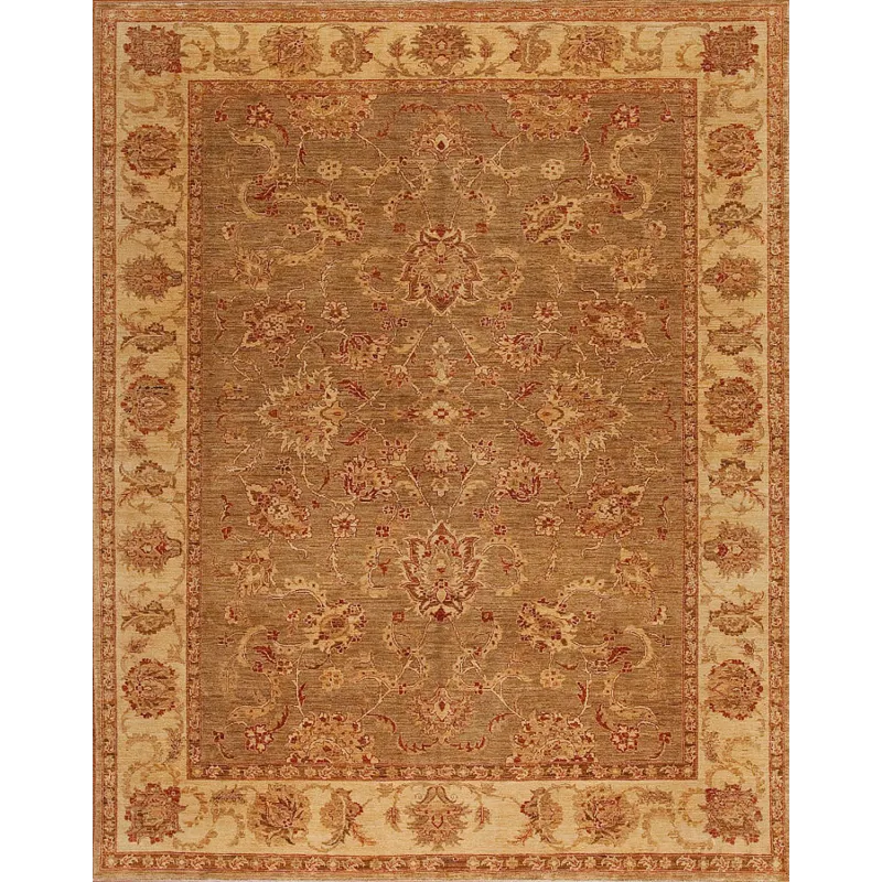 Traditional One Of A Kind, 142839 Peshawar M-12897, Fawn/Cream