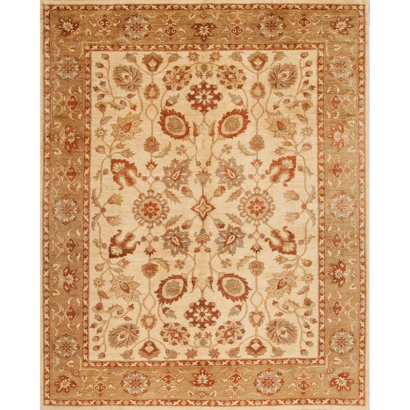Traditional One Of A Kind, 142845 Peshawar Mrg-371, Cream/Sand