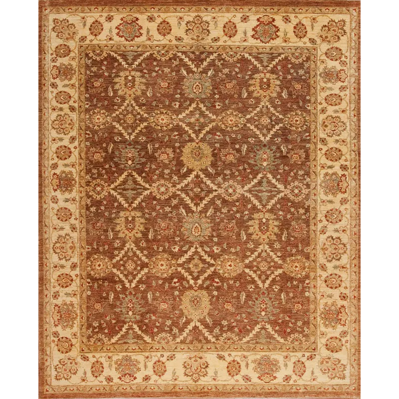 Traditional One Of A Kind, 142846 Peshawar M-12896, Fawn/Ivory