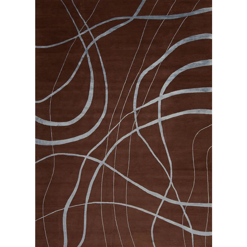 Modern Tibet Series 145415 Modern Tibet 3 , Branches, Chocolate