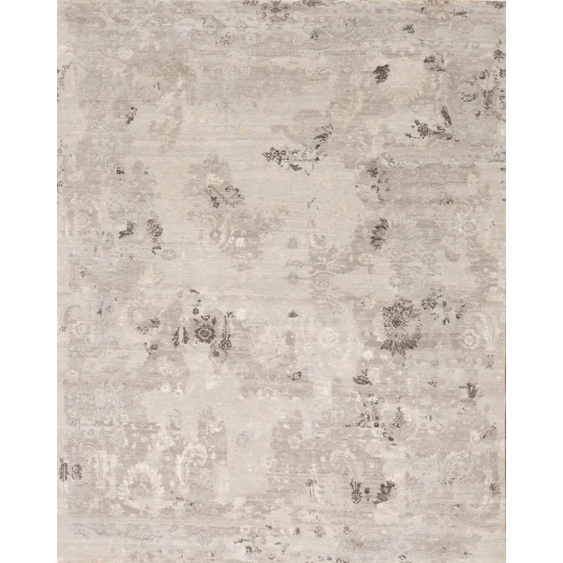 Transitional One-Of-A Kind, 146782 Paradise Wool &amp; Silk 2 Kingdom, Ivory