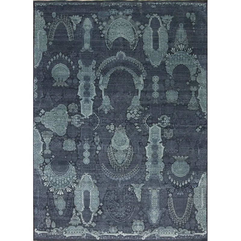 Manhattan Series 147312 Manhattan Reserve Wool &amp; Silk , Hanover Square, Steel Blue