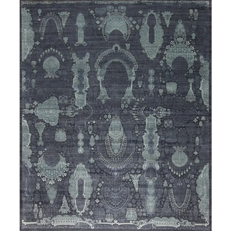 Manhattan Series 147537 Manhattan Reserve Wool &amp; Silk , Hanover Square, Steel Blue