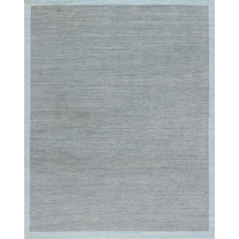 Textures, Herringbone, Grey/Ice Blue