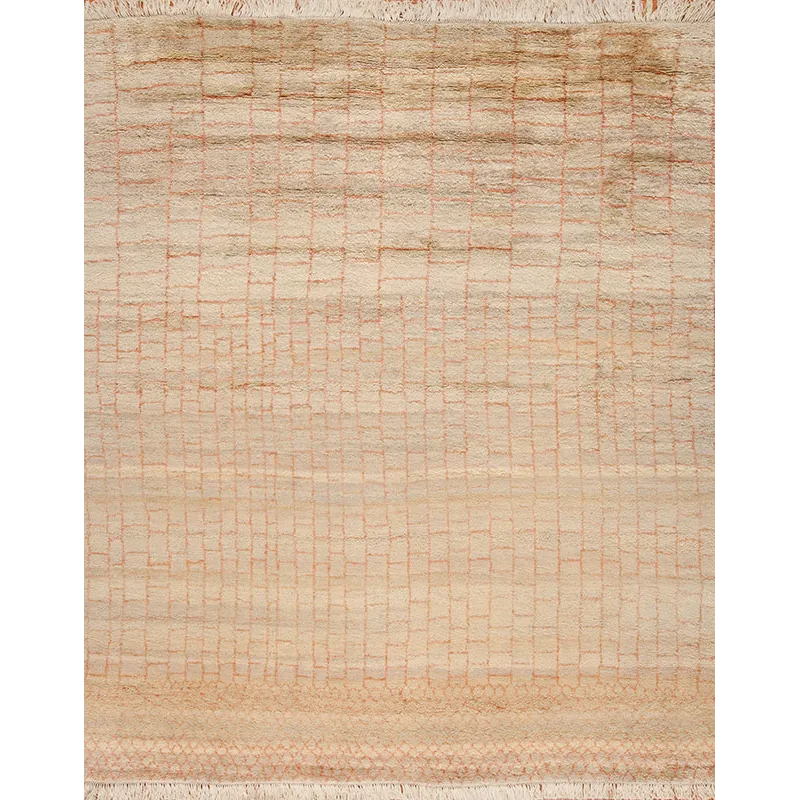 Transitional One-Of-A Kind, 148924 Berber, Beige/Rust