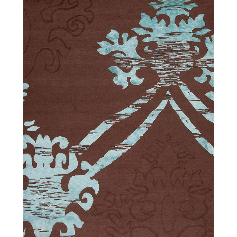 Modern Tibet 3 , Botanical, Turquoise