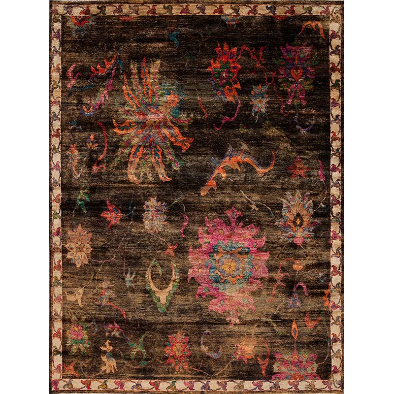 Assorted Transitional 149100 Sari Silk Charcoal