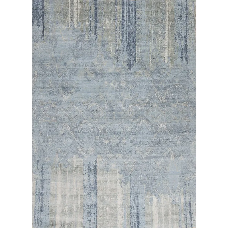 Avant-Garde Wool &amp; Silk, Bohemian, Sky Blue