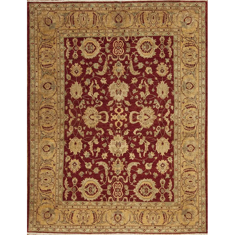 Traditional One Of A Kind, 152374 Peshawar Collection 2998, Red