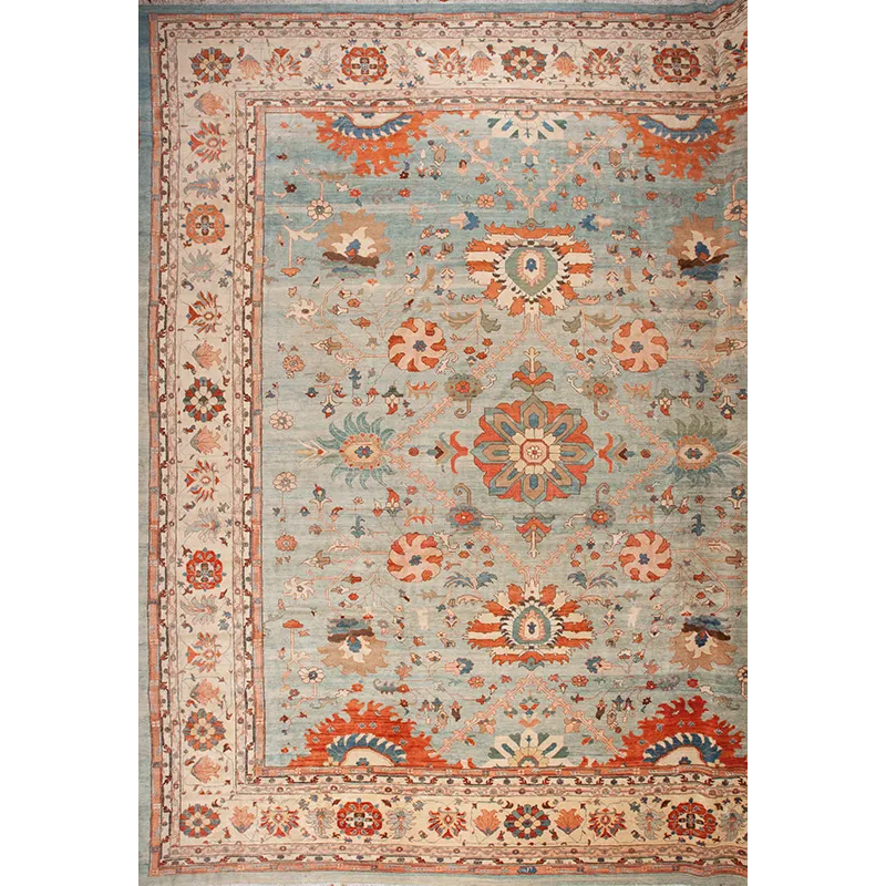 Mansion Sizes 152517 Persian Collection Sultanbad, Light Blue/Cream