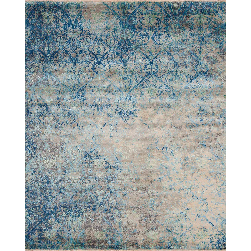 European Reserve Wool &amp; Silk, Chambord, Silver-Blue