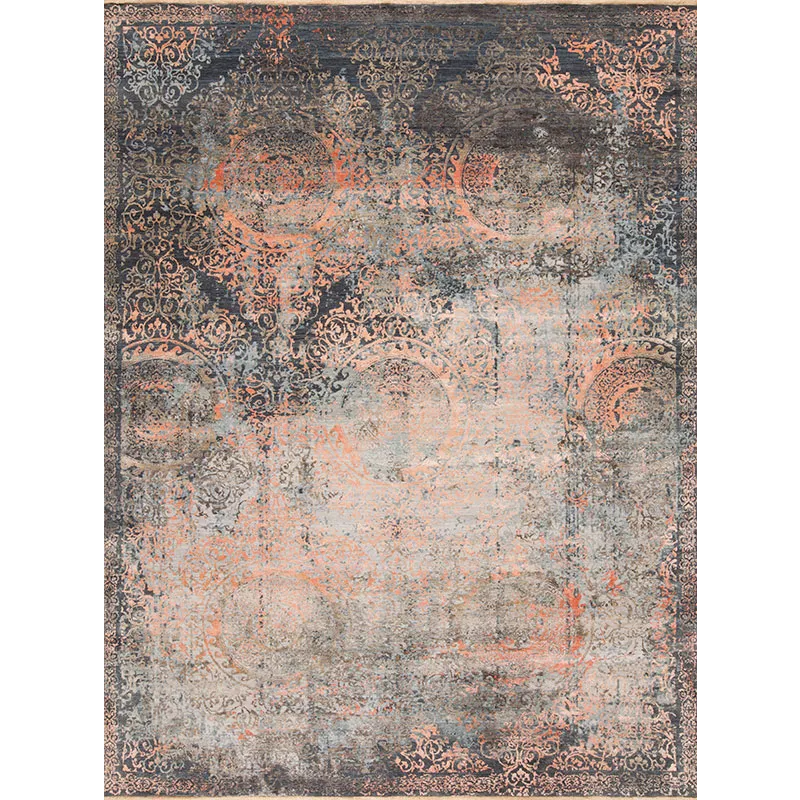 Transcendence Wool &amp; Silk Brilliance, Blue-Salmon