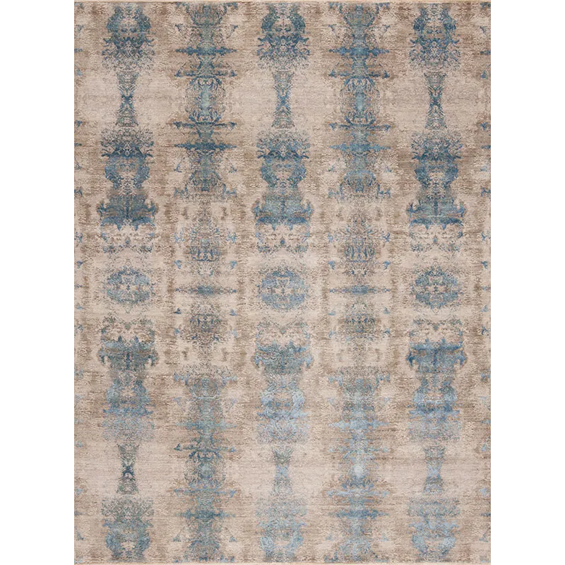 Pantheon Wool &amp; Silk, Hermes, Beige-Blue