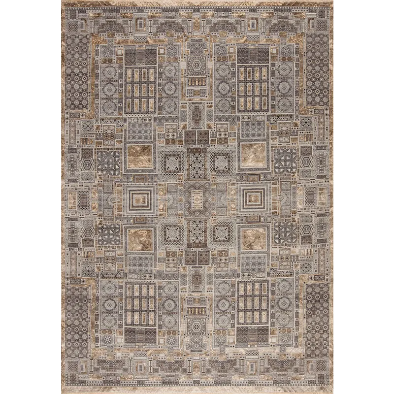 Manhattan Series 153727 Manhattan Reserve Wool &amp; Silk , Noho, Beige-Grey