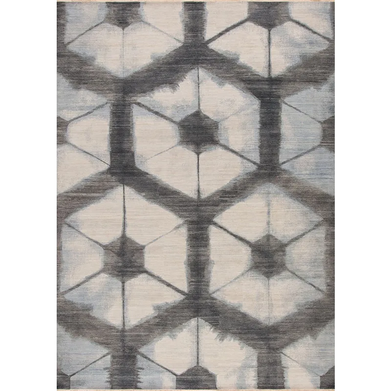 Shibori, Oga, Ivory-Grey