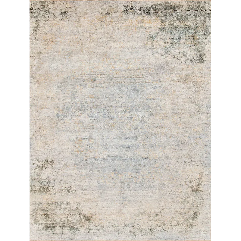 Ancient Wool &amp; Silk Petra, Sky Blue-Gold