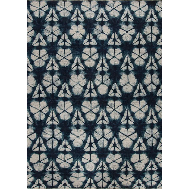 Shibori Series 156047 Shibori , Kofu, Ivory-Blues