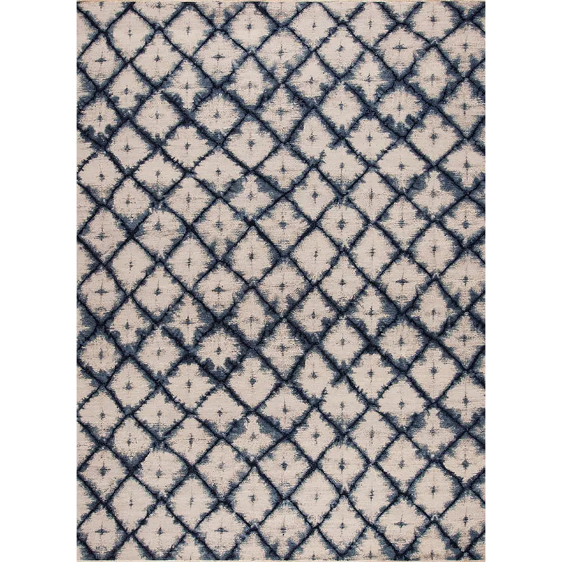 Shibori Series 156053 Shibori , Akita, Ivory-Blues