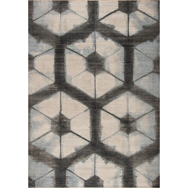 Shibori Series 156412 Shibori , Oga, Ivory-Grey