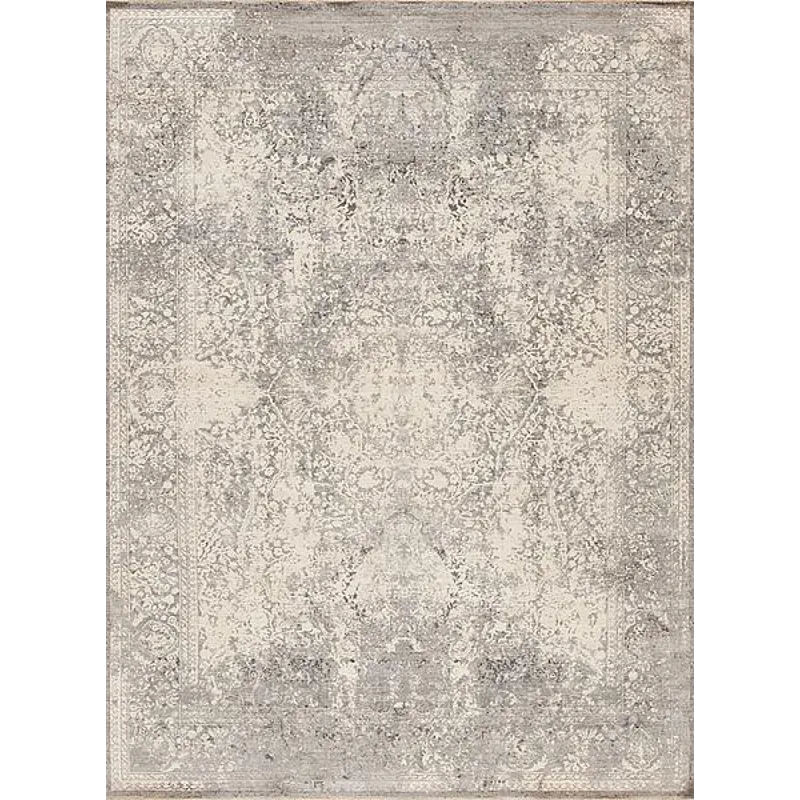 Ancient Wool &amp; Silk Genoa, Ivory-Platinum